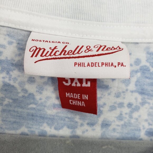 Mitchell & Ness Retro New England Patriots T Shirt 3XL NFL Team Burst Sublimated - Picture 2 of 9